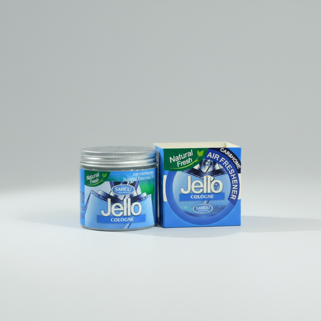 Jello Car Air Freshener – Long-Lasting Gel Fragrance | Odor Eliminator for Cars (Cologne)