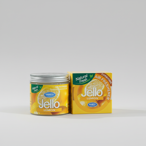 Jello Car Air Freshener – Long-Lasting Gel Fragrance | Odor Eliminator for Cars (Lemon)