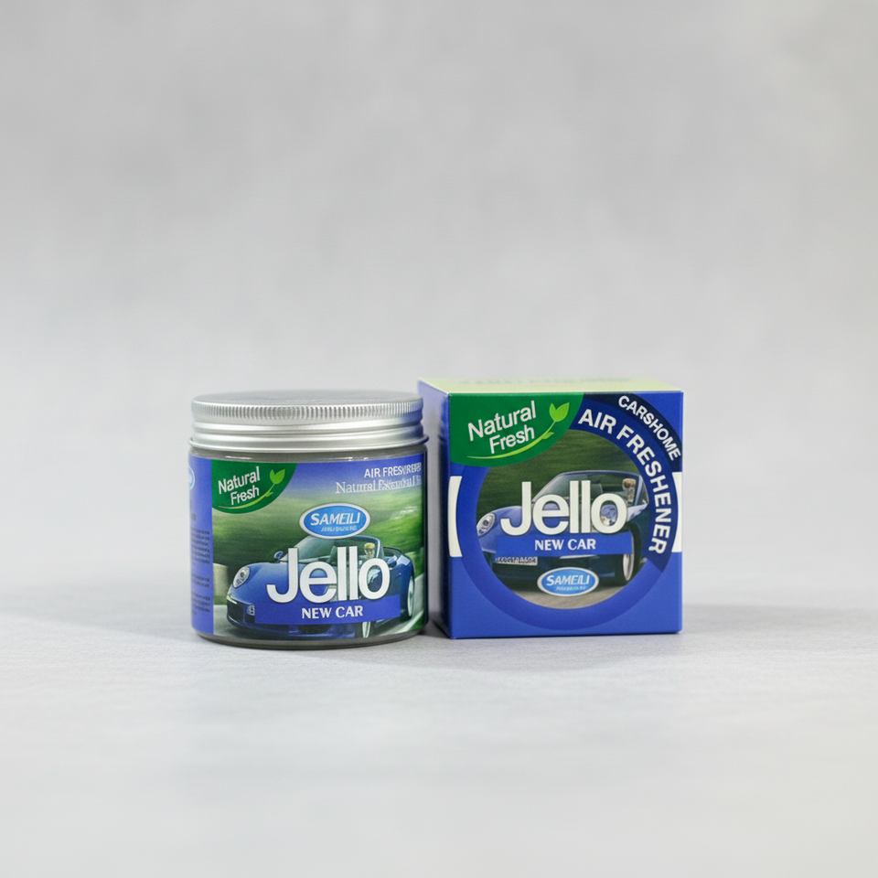 Jello Car Air Freshener – Long-Lasting Gel Fragrance | Odor Eliminator for Cars (New Car)
