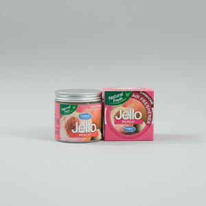 Jello Car Air Freshener – Long-Lasting Gel Fragrance | Odor Eliminator for Cars (Peach)