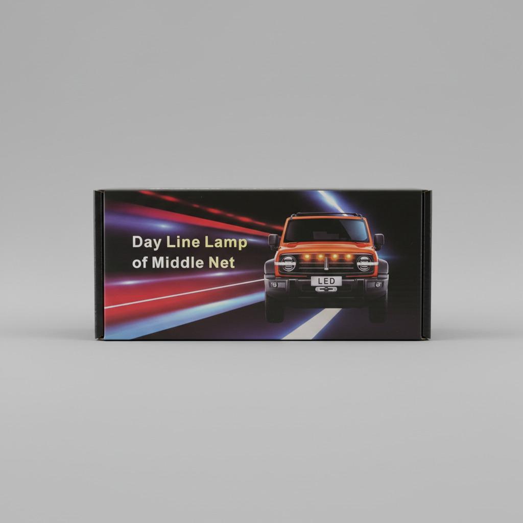 GMC 4-Pieces LED Lights – Car Interior Ambient Lighting Kit | RGB Glow Set