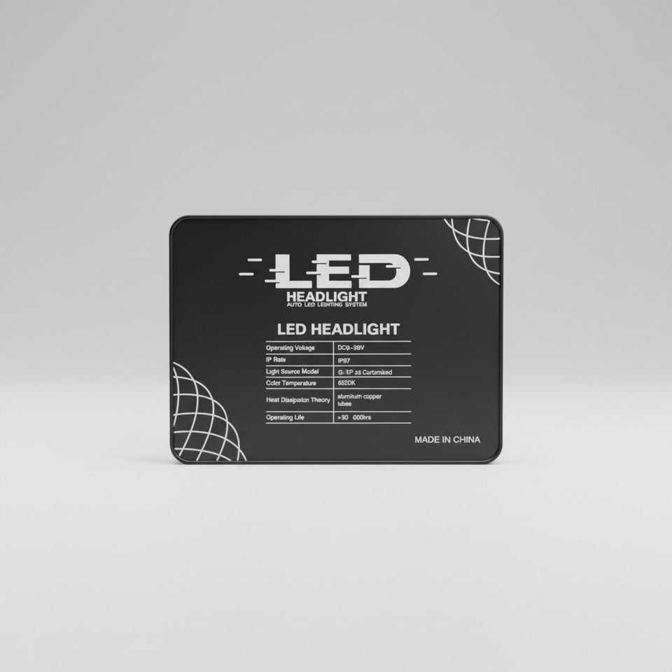 4200W High Power LED Headlight – 2 Copper Heat Pipes | High Build Quality, Ultra Bright & Long-Range Car Headlamp