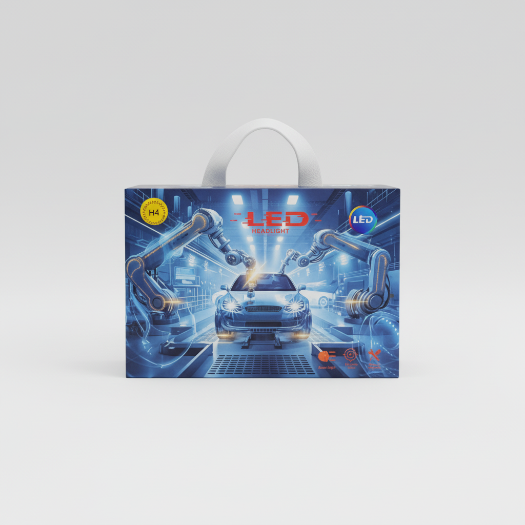 4000W High Power LED Headlight – 2 Copper Heat Pipes | Ultra Bright, Long-Range, Waterproof Car Headlamp