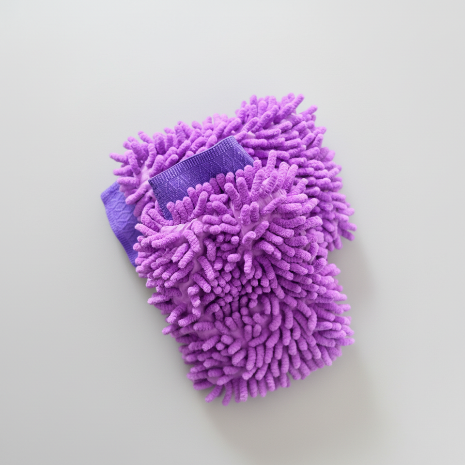 Noodles Microfiber Car Wash Gloves – Ultra Soft Cleaning Mitt | Scratch-Free, High Absorbent Wash Glove