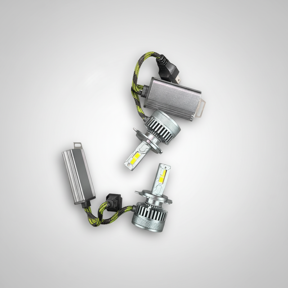 4000W High Power LED Headlight – 2 Copper Heat Pipes | Ultra Bright, Long-Range, Waterproof Car Headlamp