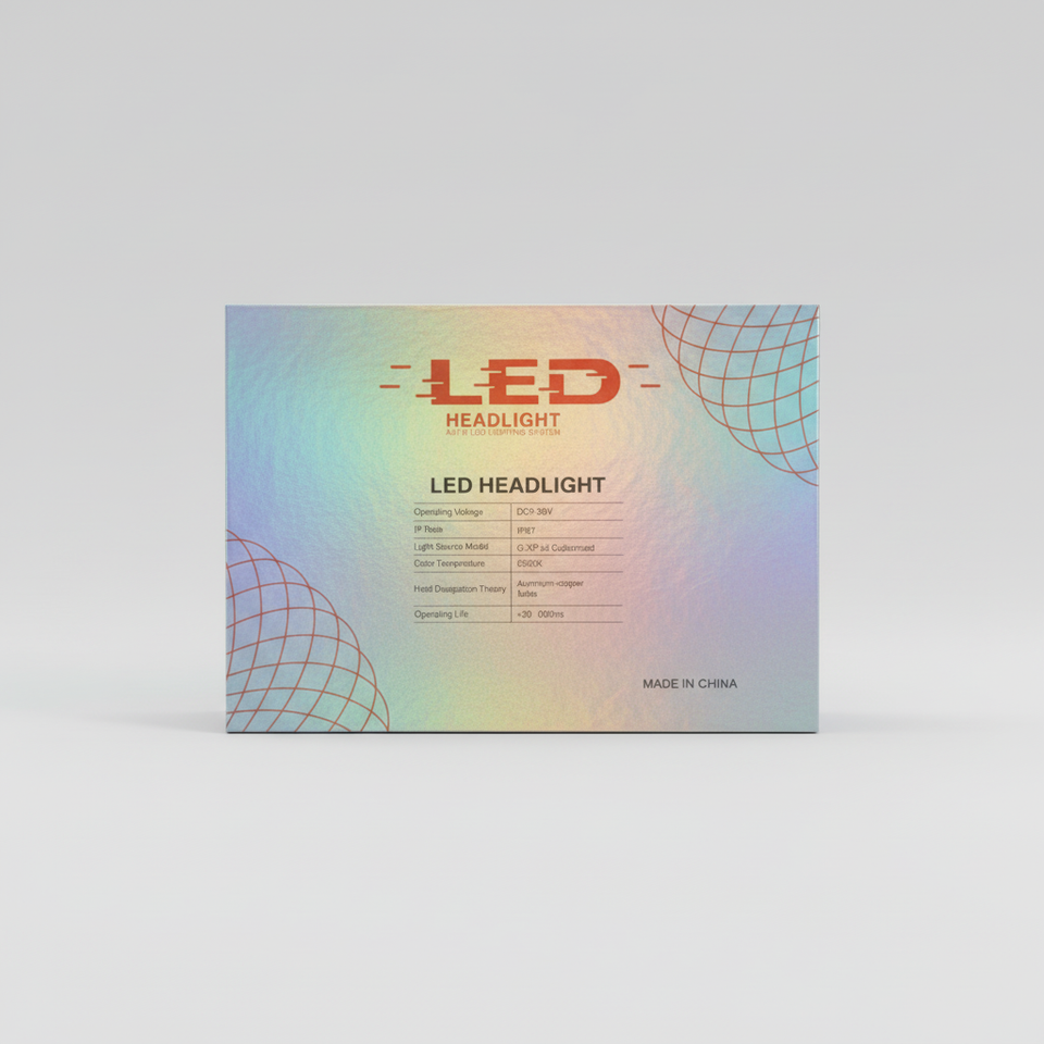 4000W High Power LED Headlight – 2 Copper Heat Pipes | Ultra Bright, Long-Range, Waterproof Car Headlamp