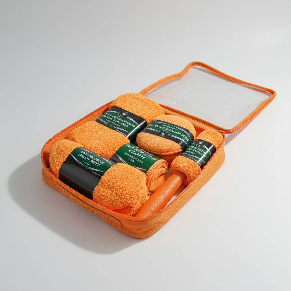 9 Pieces Auto Cleaner DIY Kit – Multi-Functional Car Cleaning Set | Interior & Exterior Detailing Tools