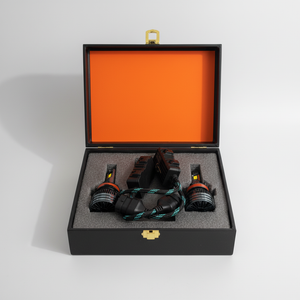 4000W High Power LED Headlight – 3 Copper Cooling Pipes | Ultra Bright Long-Range Car LED Bulb