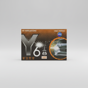 Y6 Mini HD Projector Lens – High Definition LED Headlight Lens | Ultra-Focused Beam