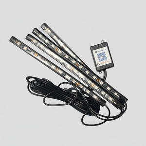 Automobile Atmosphere Lamp – Music Sensor LED Ambient Light | 7-Color Control Interior Car Lighting Kit