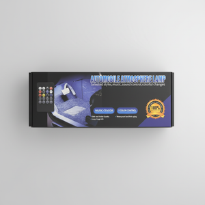 Automobile Atmosphere Lamp – Music Sensor LED Ambient Light | 7-Color Control Interior Car Lighting Kit